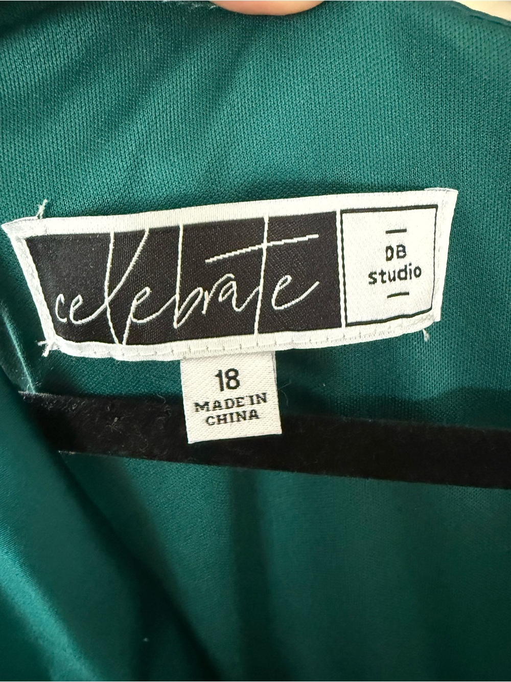 David's Bridal Celebrate DB Studio Emerald Green Dress